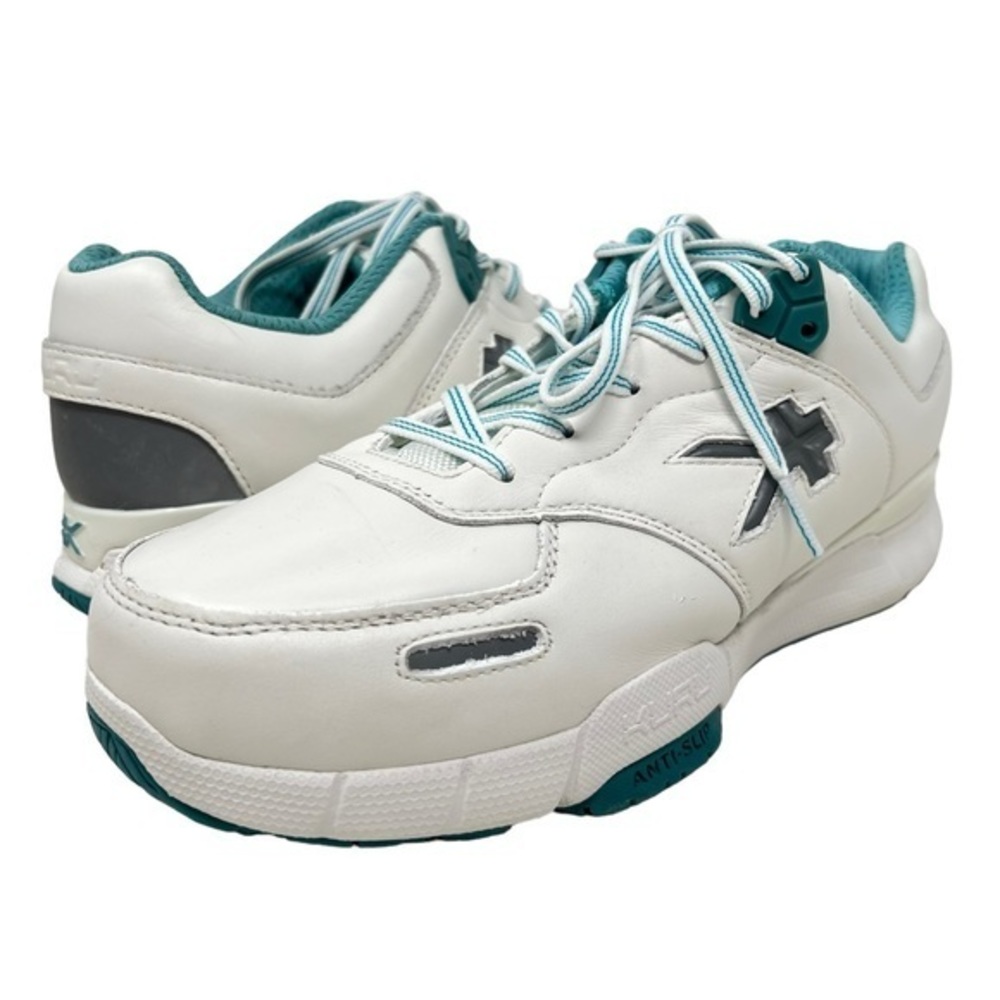 KURU Kinetic Women's White Teal Work/Walking Shoes 8.5 wide